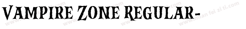 Vampire Zone Regular字体转换